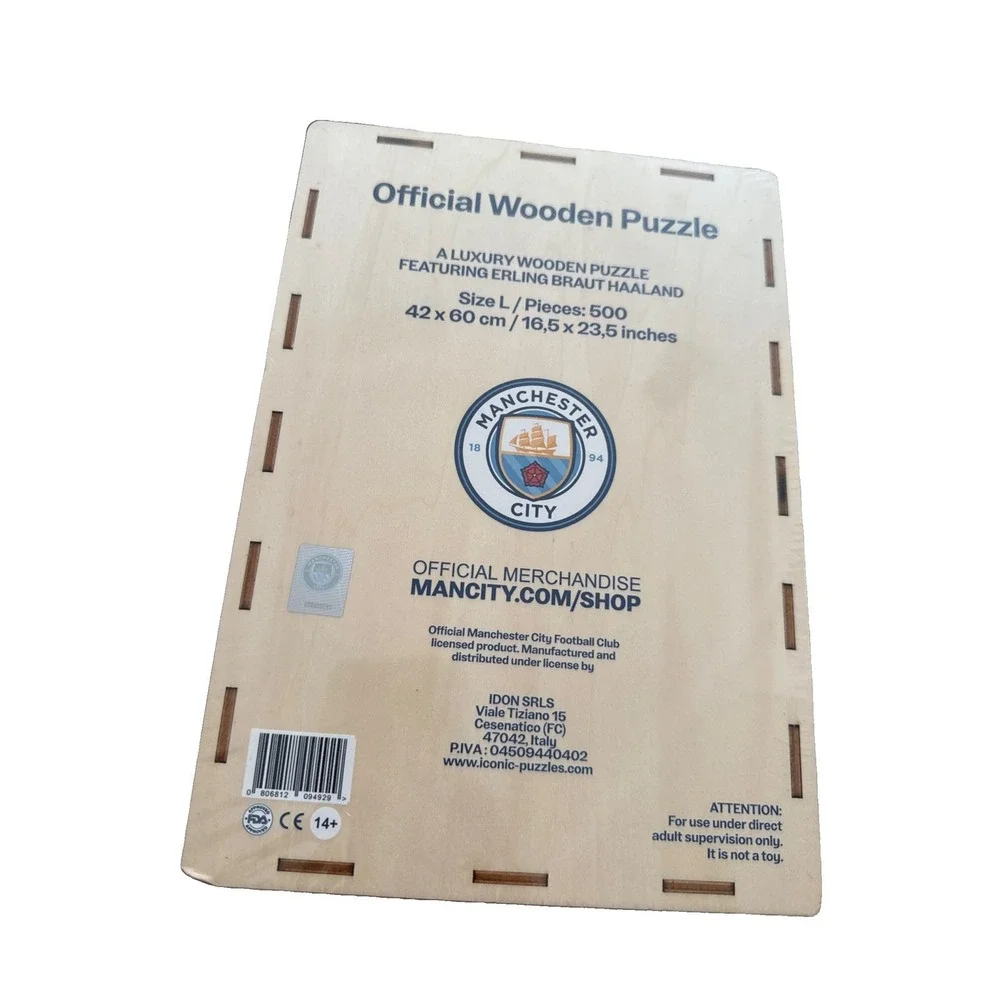 Erling Braut Haaland Manchester City Football Club New Sealed Wooden 500 Pc